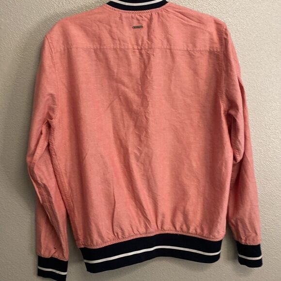 DENIM & FLOWERS- Seer Sucker zip up jacket - Size small - Picture 8 of 12